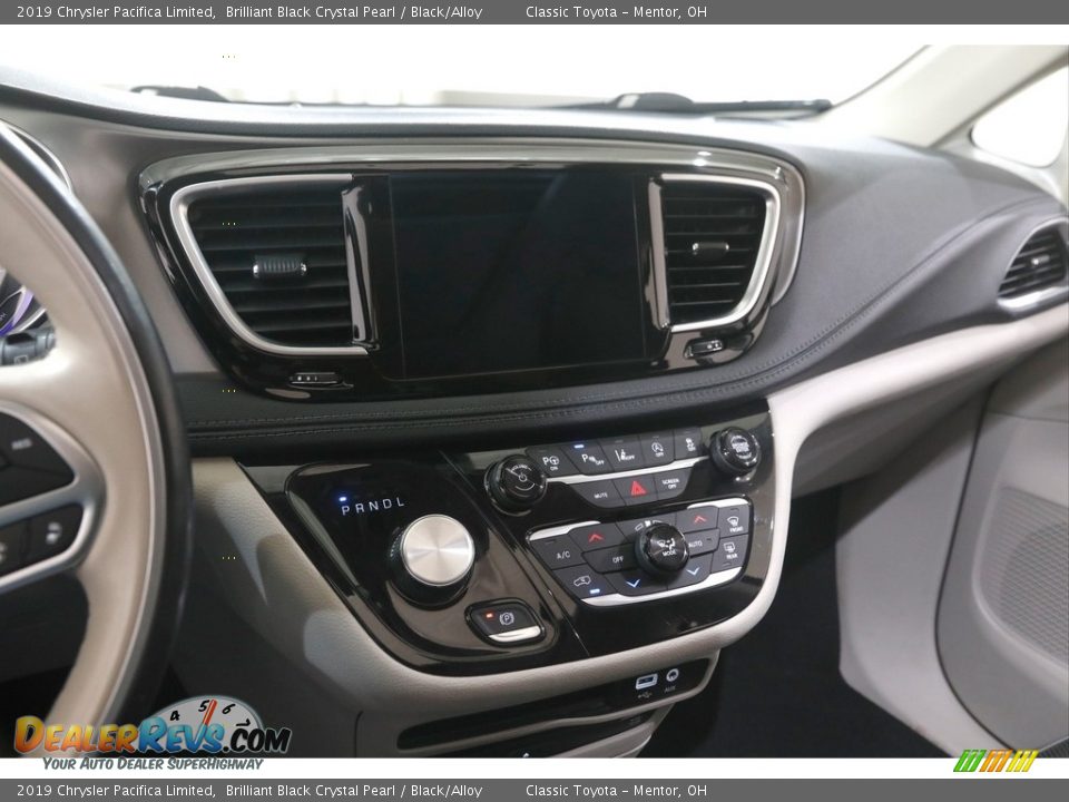 2019 Chrysler Pacifica Limited Brilliant Black Crystal Pearl / Black/Alloy Photo #9