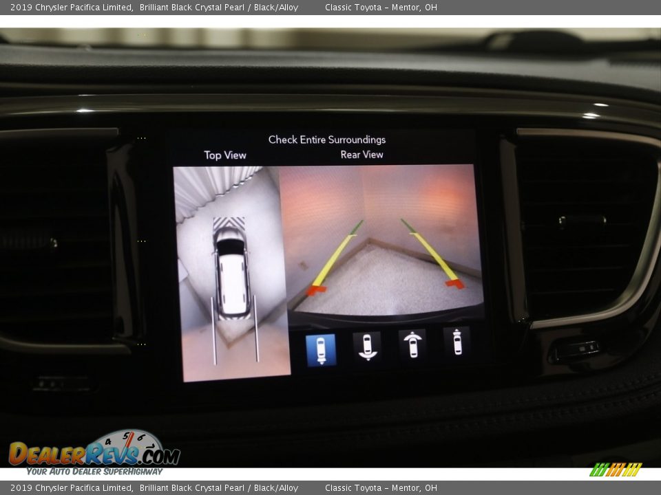 2019 Chrysler Pacifica Limited Brilliant Black Crystal Pearl / Black/Alloy Photo #15