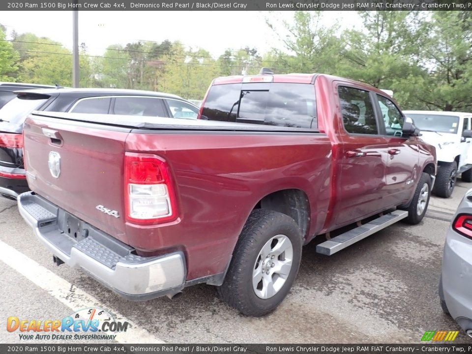 2020 Ram 1500 Big Horn Crew Cab 4x4 Delmonico Red Pearl / Black/Diesel Gray Photo #3