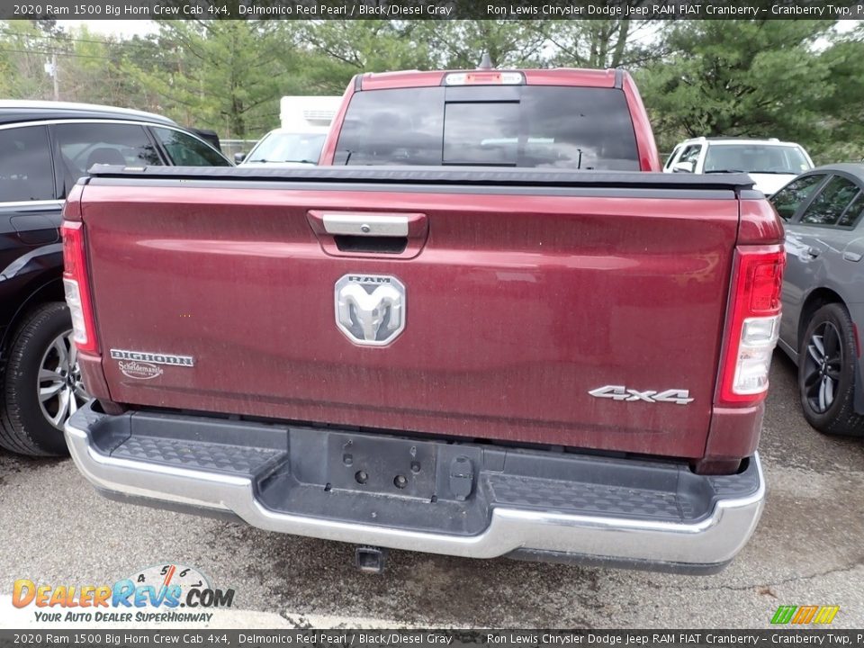 2020 Ram 1500 Big Horn Crew Cab 4x4 Delmonico Red Pearl / Black/Diesel Gray Photo #4