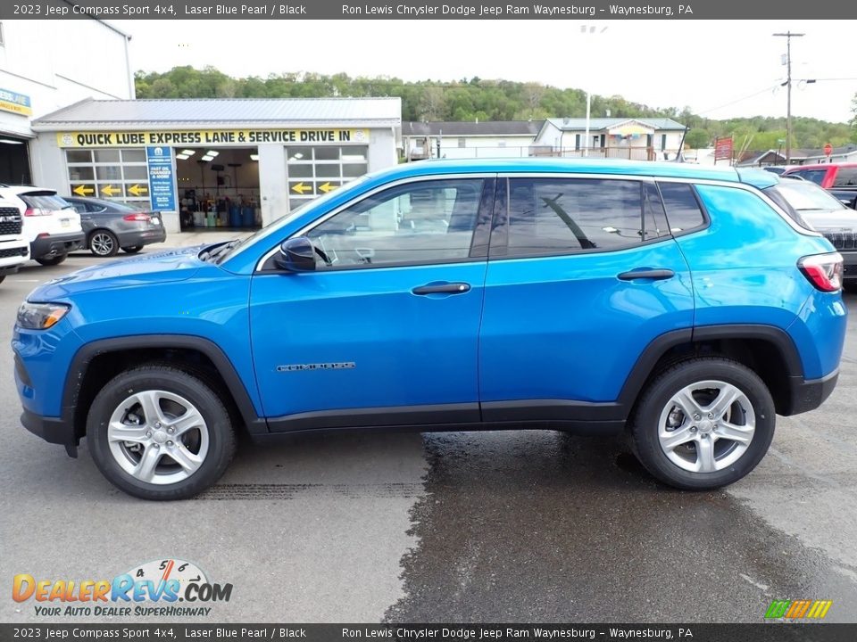 2023 Jeep Compass Sport 4x4 Laser Blue Pearl / Black Photo #2