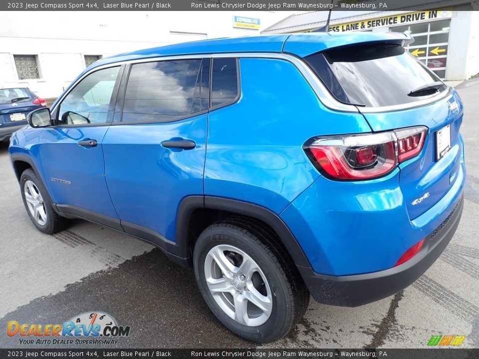 2023 Jeep Compass Sport 4x4 Laser Blue Pearl / Black Photo #3