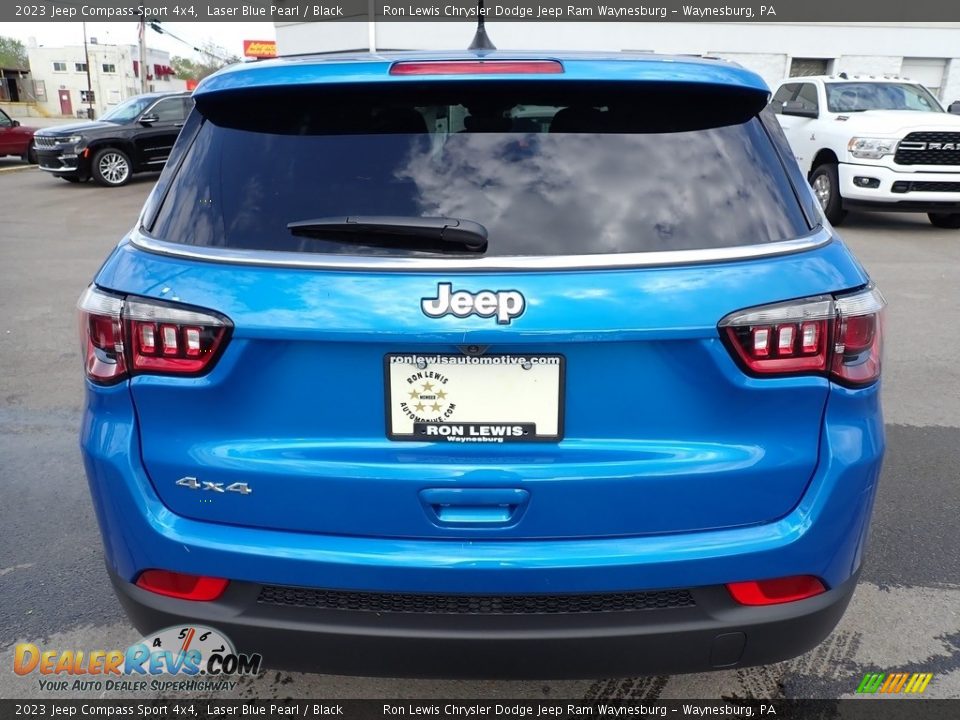 2023 Jeep Compass Sport 4x4 Laser Blue Pearl / Black Photo #4