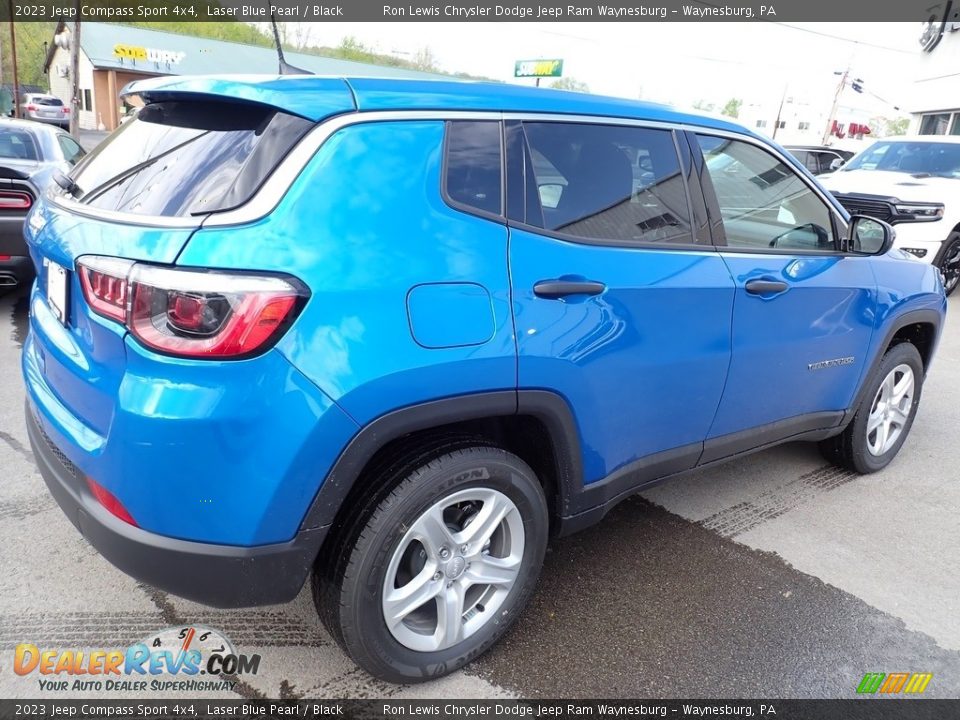 2023 Jeep Compass Sport 4x4 Laser Blue Pearl / Black Photo #6