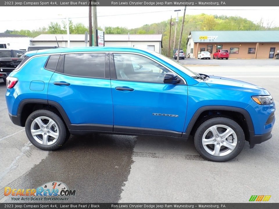 2023 Jeep Compass Sport 4x4 Laser Blue Pearl / Black Photo #7