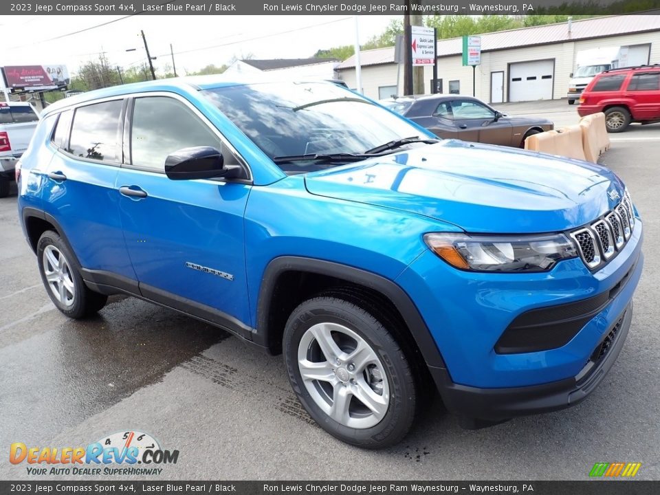 2023 Jeep Compass Sport 4x4 Laser Blue Pearl / Black Photo #8