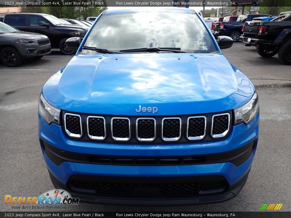 2023 Jeep Compass Sport 4x4 Laser Blue Pearl / Black Photo #9