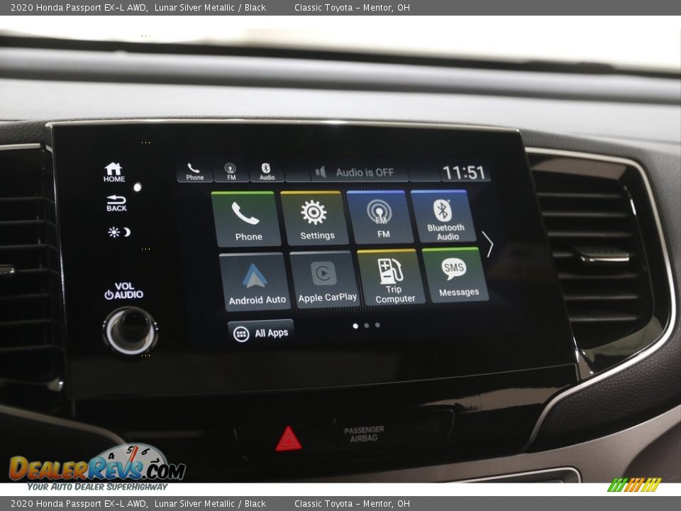 2020 Honda Passport EX-L AWD Lunar Silver Metallic / Black Photo #10