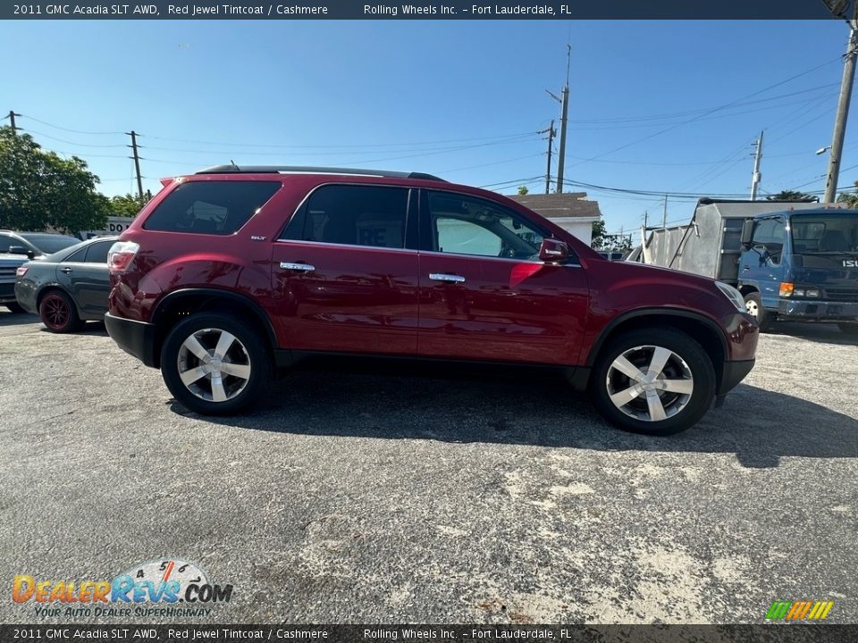 2011 GMC Acadia SLT AWD Red Jewel Tintcoat / Cashmere Photo #2