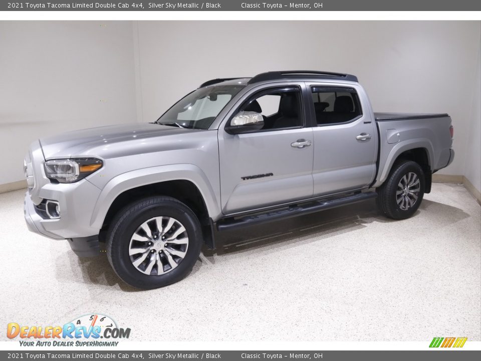 2021 Toyota Tacoma Limited Double Cab 4x4 Silver Sky Metallic / Black Photo #3
