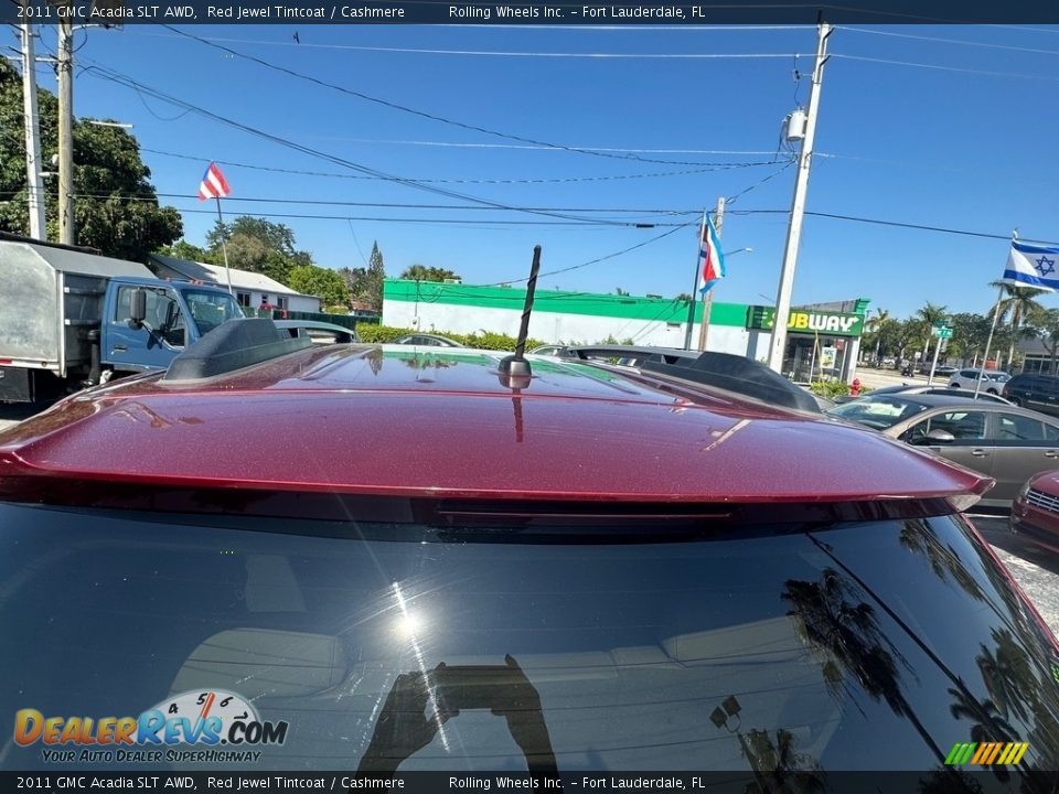 2011 GMC Acadia SLT AWD Red Jewel Tintcoat / Cashmere Photo #10