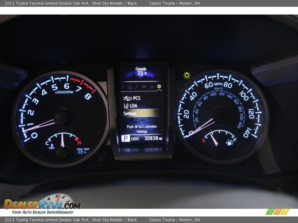 2021 Toyota Tacoma Limited Double Cab 4x4 Silver Sky Metallic / Black Photo #8