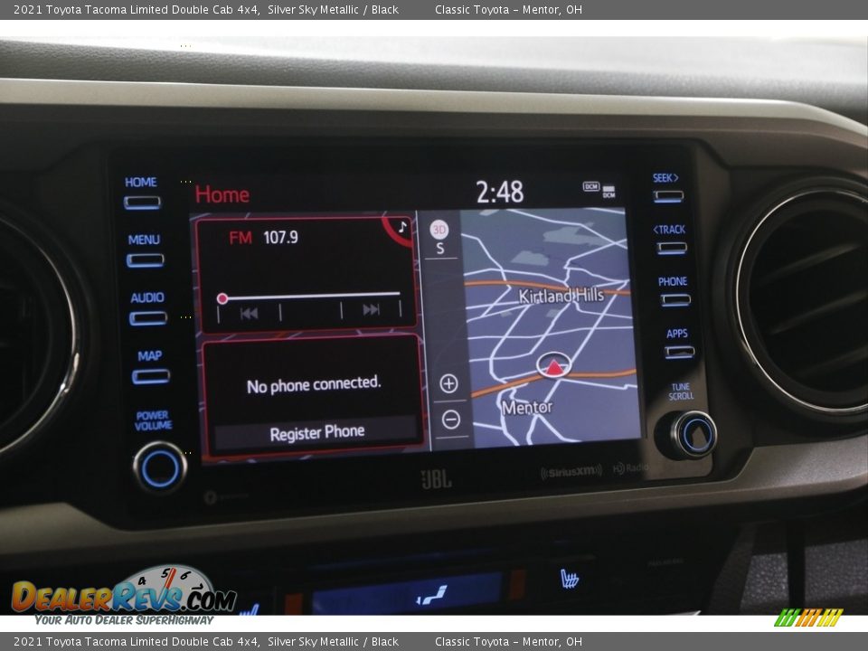 2021 Toyota Tacoma Limited Double Cab 4x4 Silver Sky Metallic / Black Photo #10