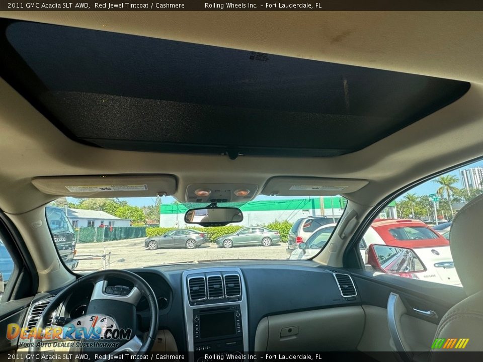 2011 GMC Acadia SLT AWD Red Jewel Tintcoat / Cashmere Photo #13