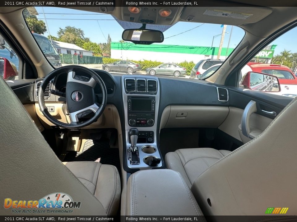 2011 GMC Acadia SLT AWD Red Jewel Tintcoat / Cashmere Photo #14
