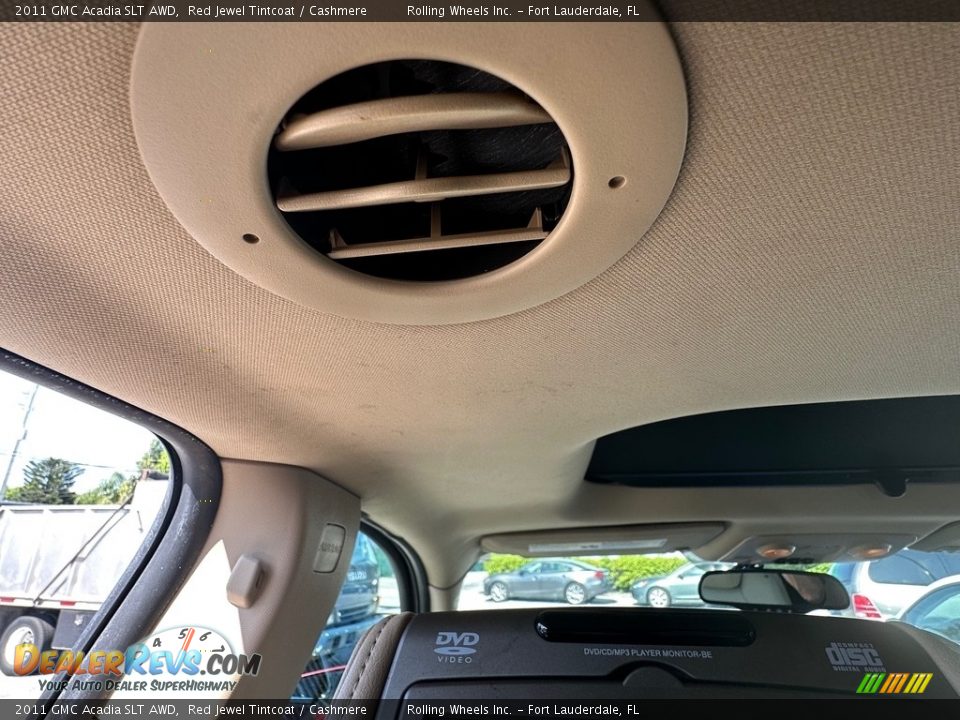 2011 GMC Acadia SLT AWD Red Jewel Tintcoat / Cashmere Photo #16