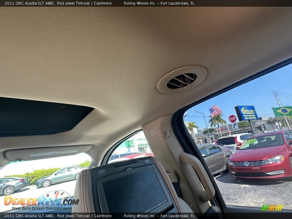 2011 GMC Acadia SLT AWD Red Jewel Tintcoat / Cashmere Photo #17