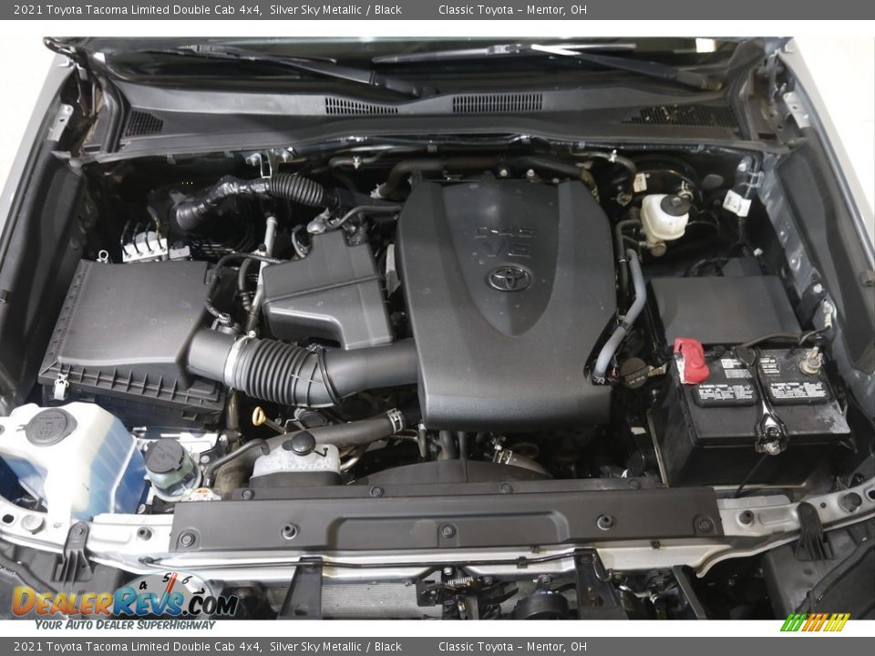 2021 Toyota Tacoma Limited Double Cab 4x4 Silver Sky Metallic / Black Photo #19