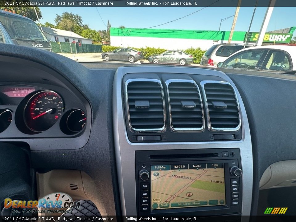 2011 GMC Acadia SLT AWD Red Jewel Tintcoat / Cashmere Photo #21