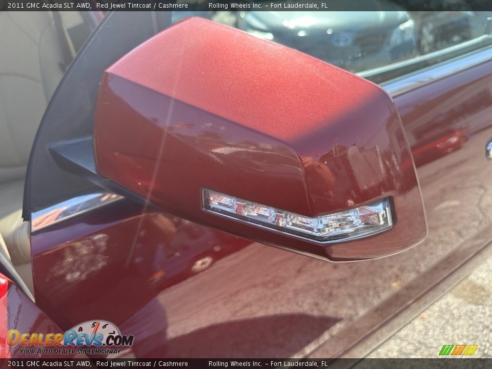 2011 GMC Acadia SLT AWD Red Jewel Tintcoat / Cashmere Photo #22
