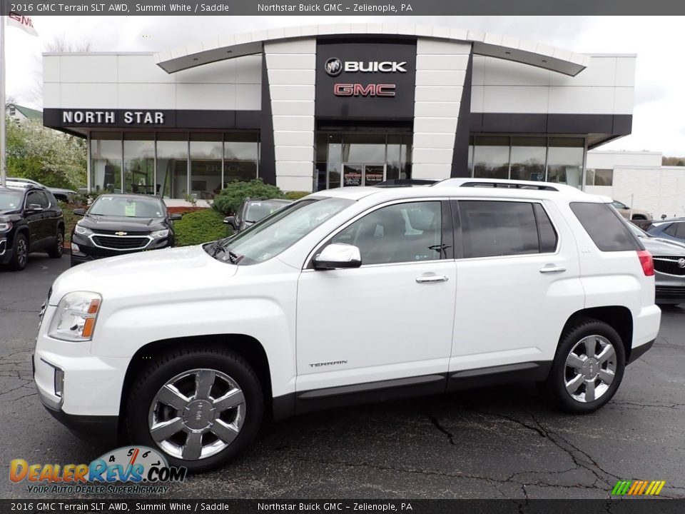 2016 GMC Terrain SLT AWD Summit White / Saddle Photo #1