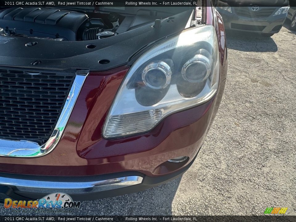 2011 GMC Acadia SLT AWD Red Jewel Tintcoat / Cashmere Photo #24