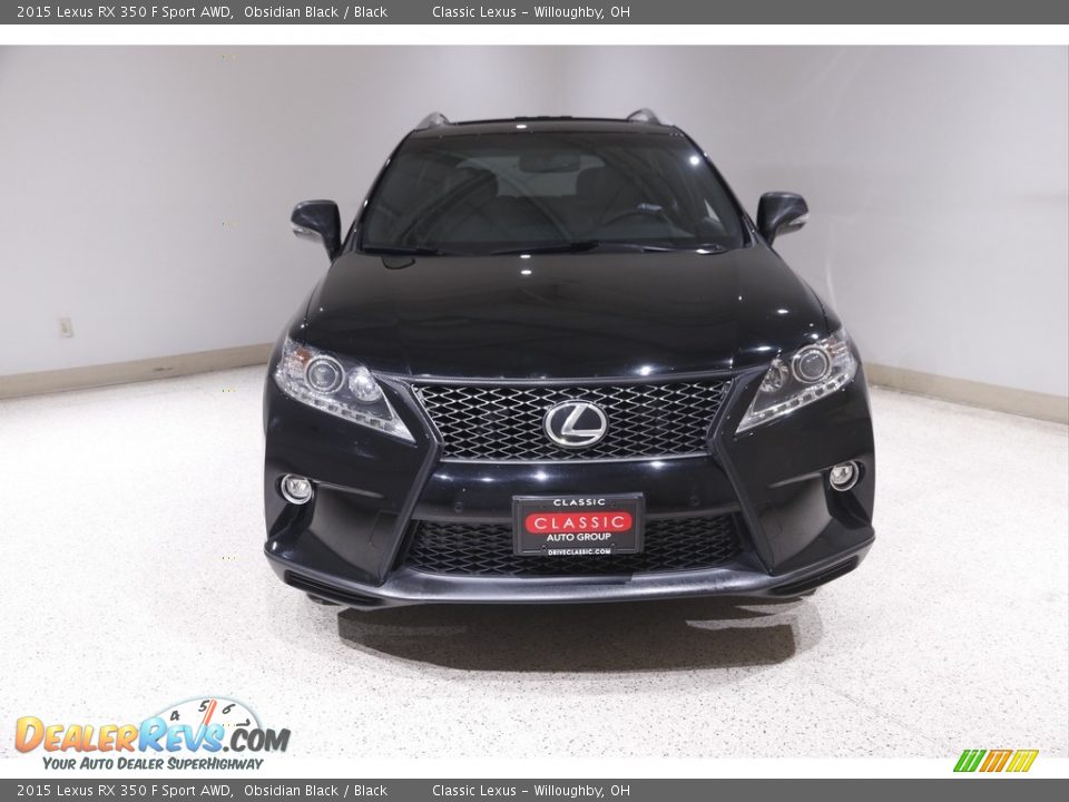 2015 Lexus RX 350 F Sport AWD Obsidian Black / Black Photo #2