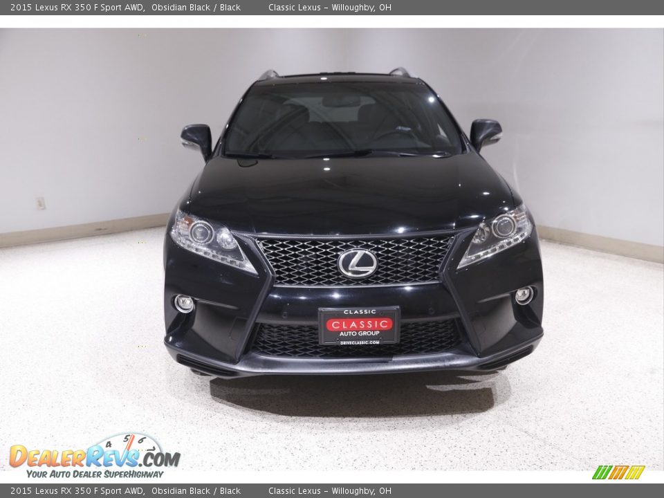 2015 Lexus RX 350 F Sport AWD Obsidian Black / Black Photo #2