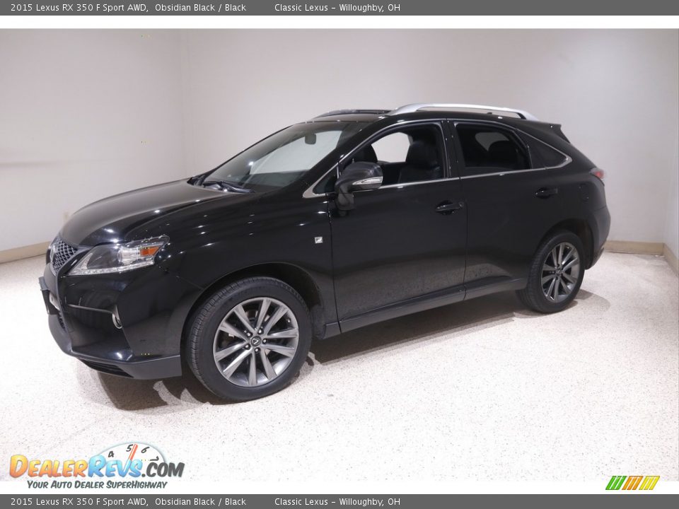 2015 Lexus RX 350 F Sport AWD Obsidian Black / Black Photo #3