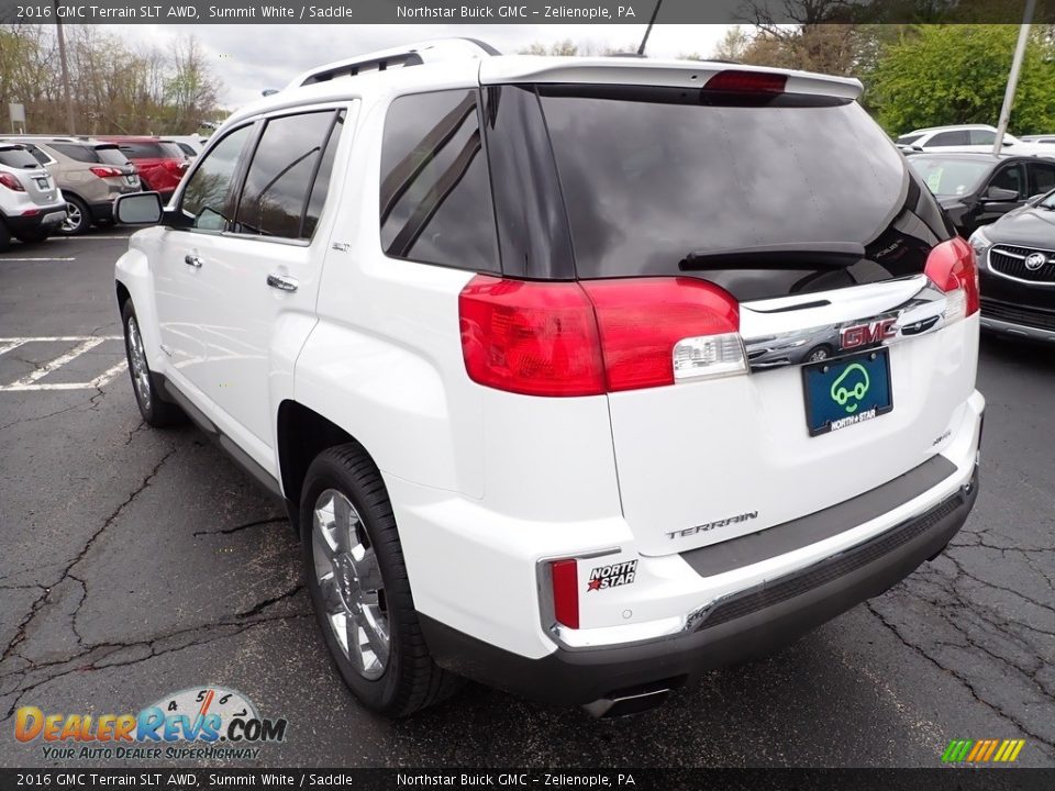 2016 GMC Terrain SLT AWD Summit White / Saddle Photo #4