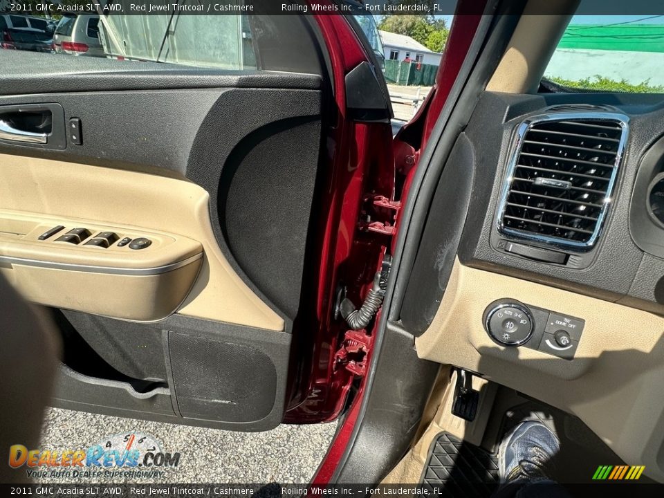 2011 GMC Acadia SLT AWD Red Jewel Tintcoat / Cashmere Photo #27