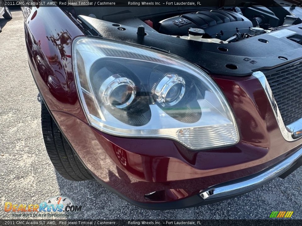 2011 GMC Acadia SLT AWD Red Jewel Tintcoat / Cashmere Photo #29