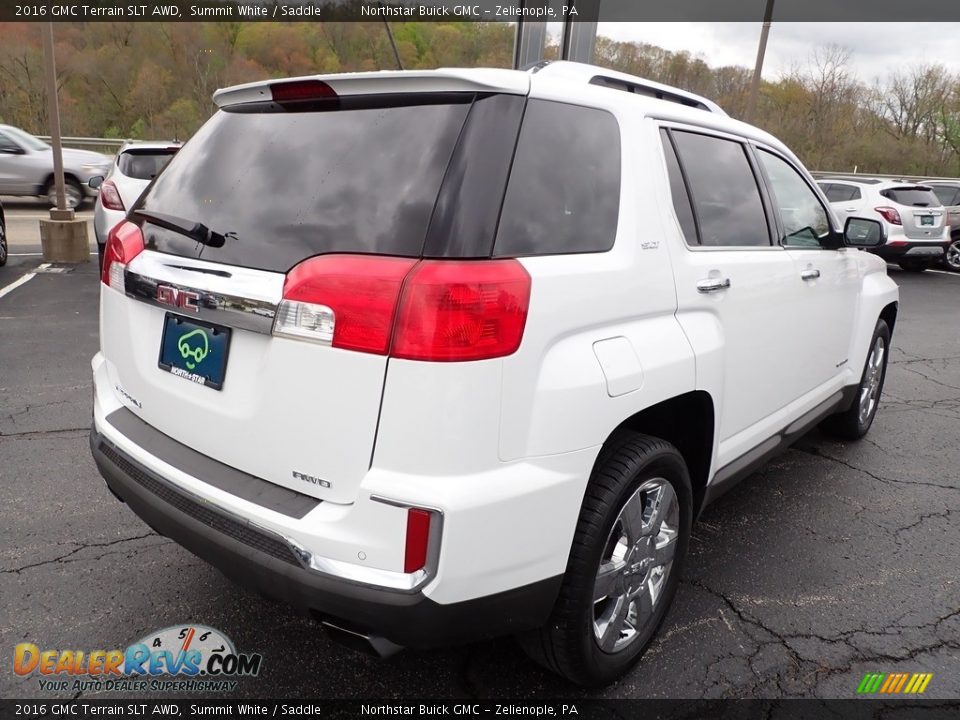 2016 GMC Terrain SLT AWD Summit White / Saddle Photo #6