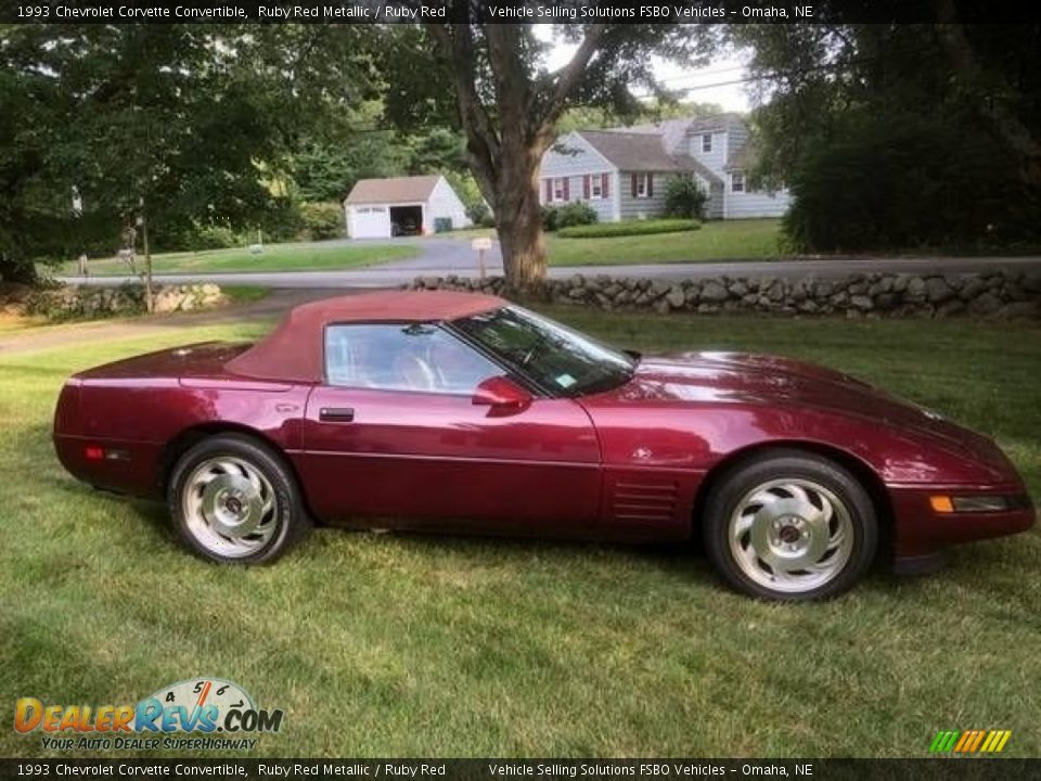 Ruby Red Metallic 1993 Chevrolet Corvette Convertible Photo #1