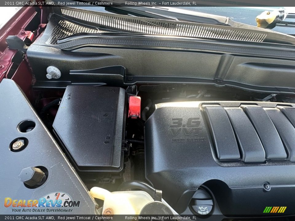 2011 GMC Acadia SLT AWD Red Jewel Tintcoat / Cashmere Photo #30