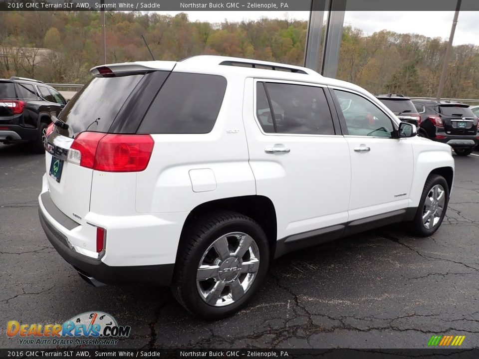 2016 GMC Terrain SLT AWD Summit White / Saddle Photo #7