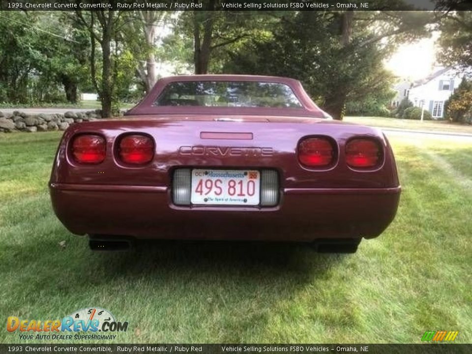 1993 Chevrolet Corvette Convertible Ruby Red Metallic / Ruby Red Photo #4