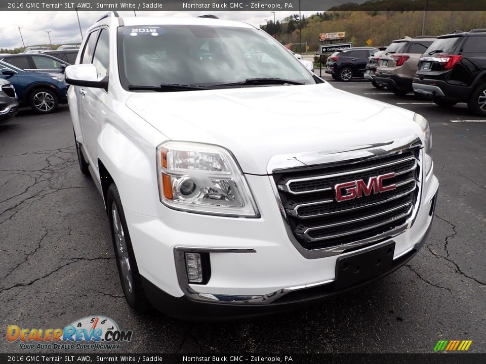 2016 GMC Terrain SLT AWD Summit White / Saddle Photo #10