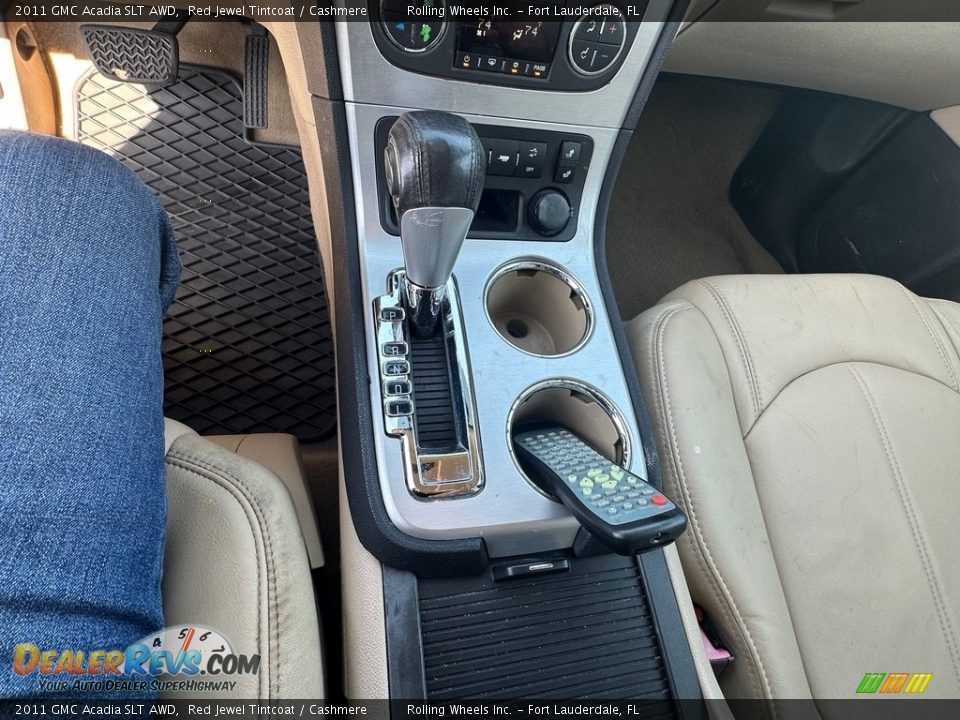 2011 GMC Acadia SLT AWD Red Jewel Tintcoat / Cashmere Photo #35