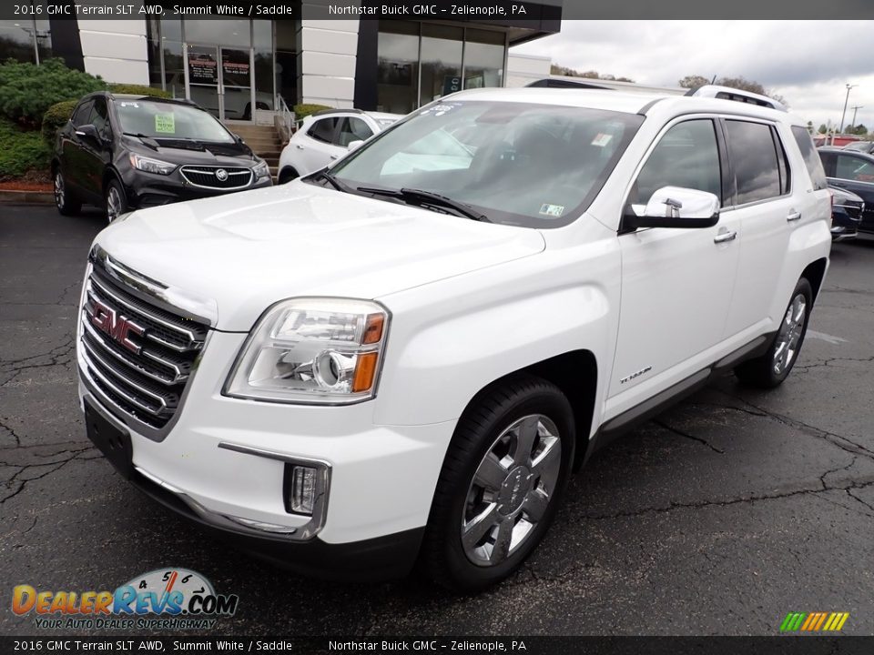 2016 GMC Terrain SLT AWD Summit White / Saddle Photo #12