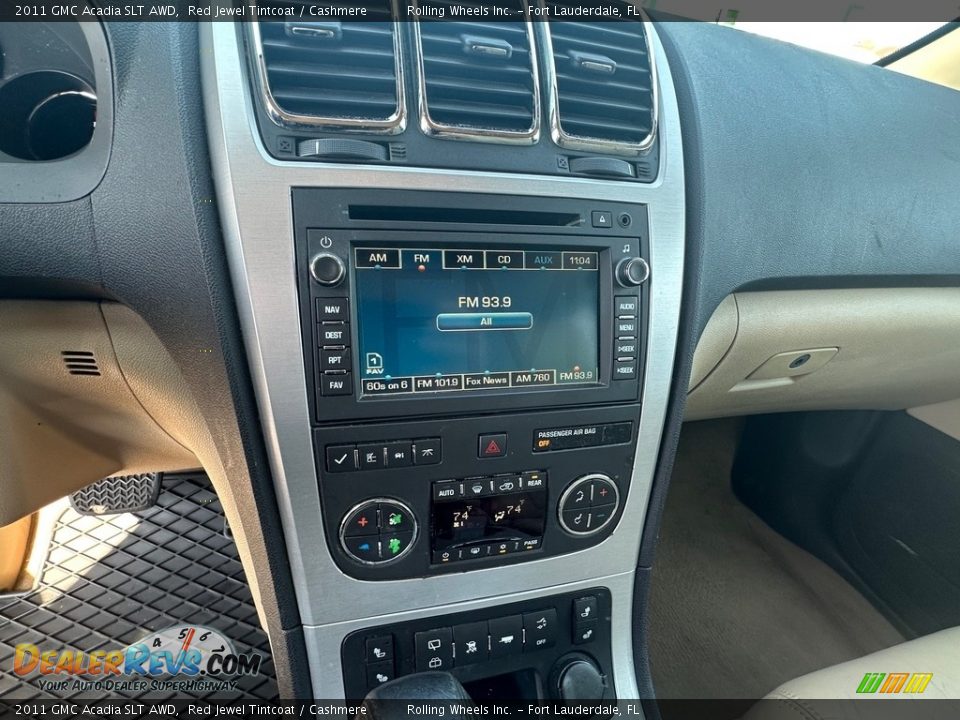 2011 GMC Acadia SLT AWD Red Jewel Tintcoat / Cashmere Photo #36