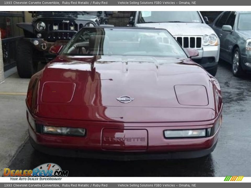 1993 Chevrolet Corvette Convertible Ruby Red Metallic / Ruby Red Photo #18