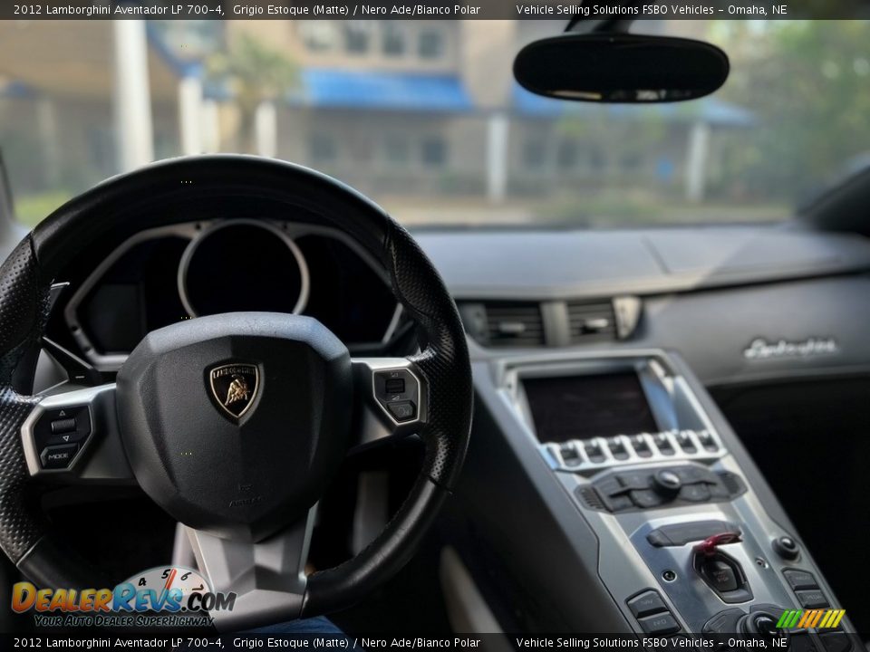 2012 Lamborghini Aventador LP 700-4 Grigio Estoque (Matte) / Nero Ade/Bianco Polar Photo #3