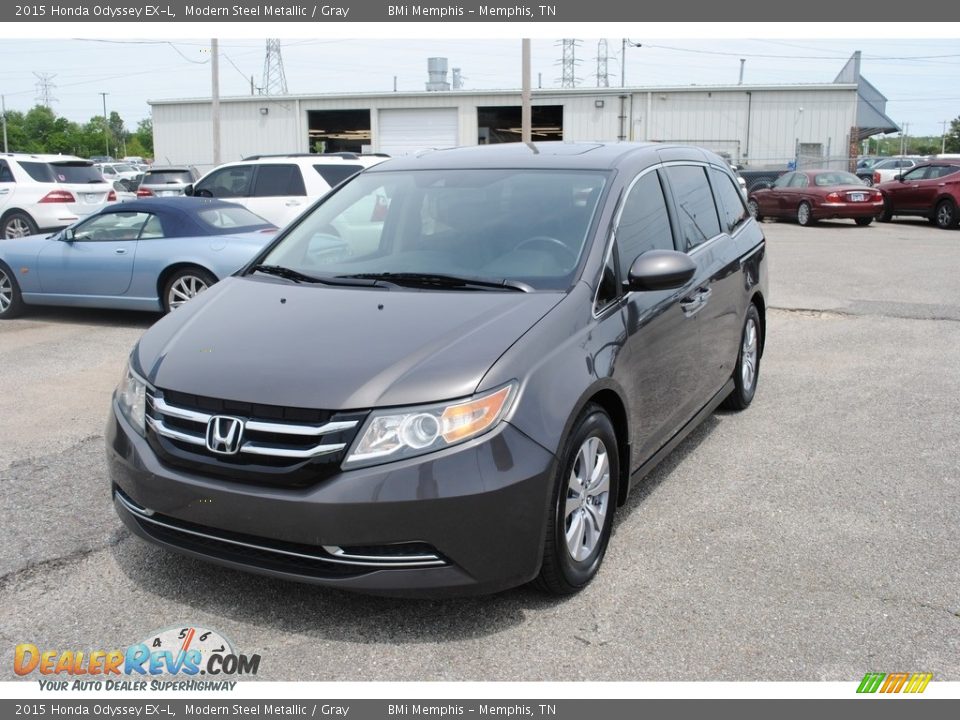 2015 Honda Odyssey EX-L Modern Steel Metallic / Gray Photo #1