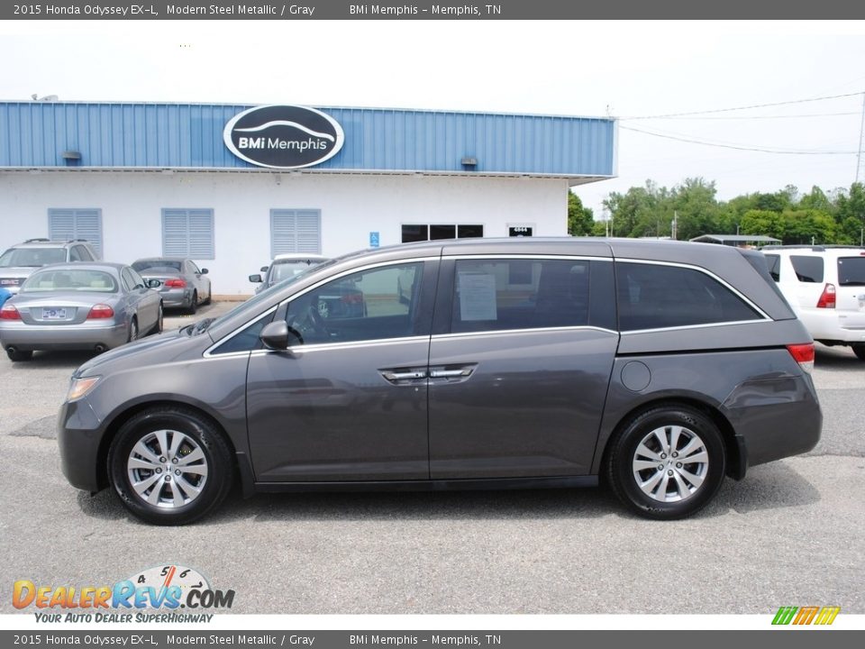 2015 Honda Odyssey EX-L Modern Steel Metallic / Gray Photo #2