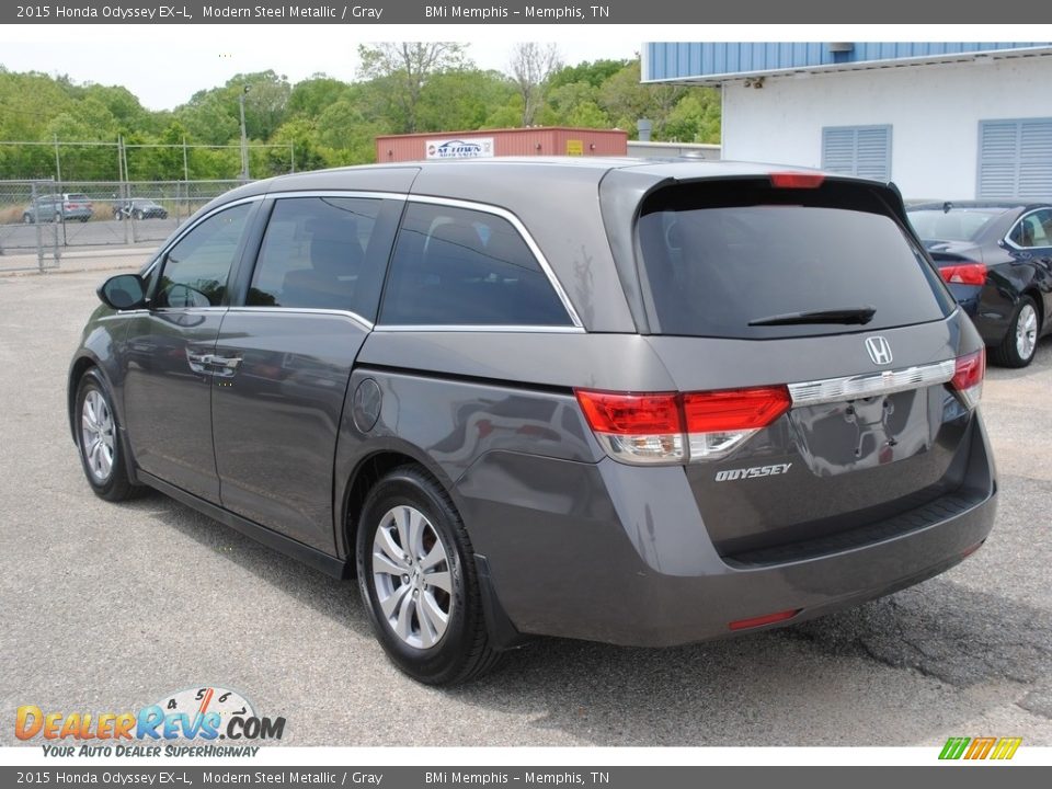 2015 Honda Odyssey EX-L Modern Steel Metallic / Gray Photo #3