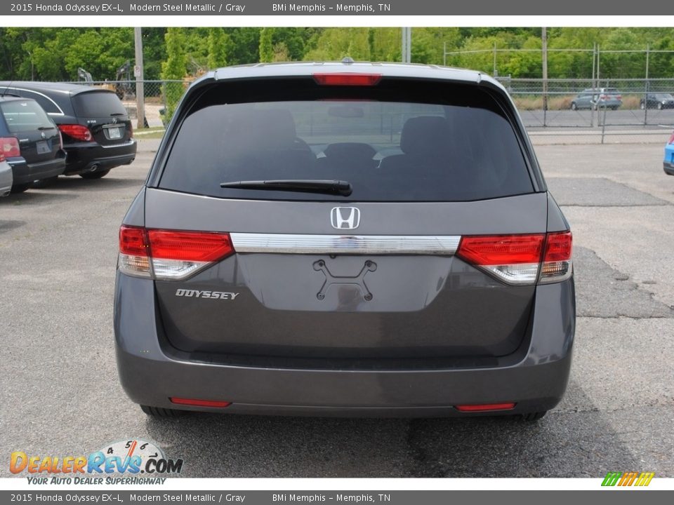 2015 Honda Odyssey EX-L Modern Steel Metallic / Gray Photo #4