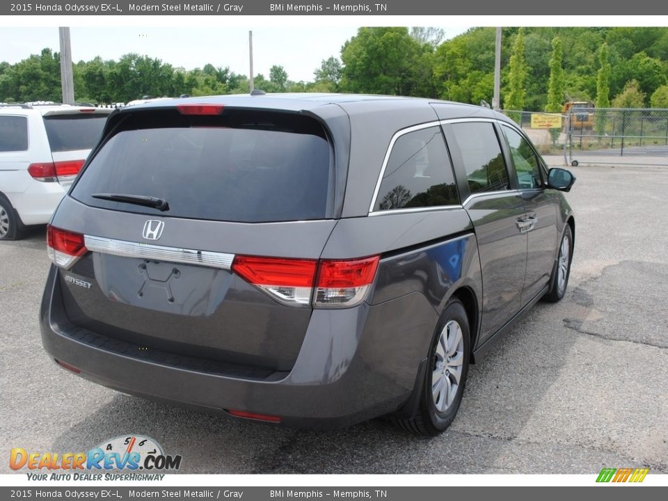 2015 Honda Odyssey EX-L Modern Steel Metallic / Gray Photo #5