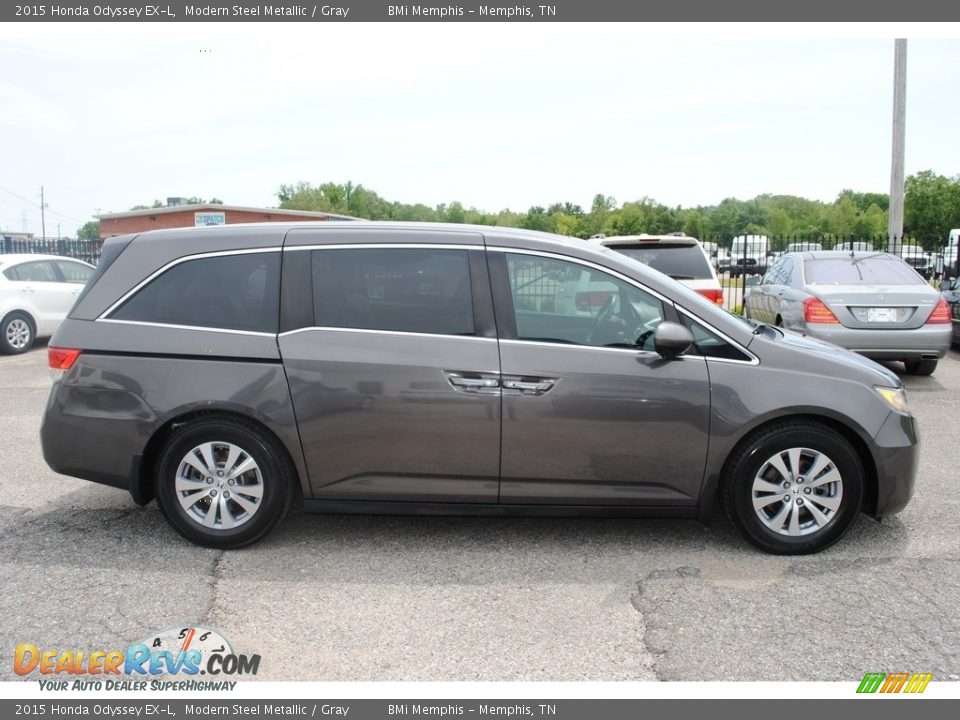 2015 Honda Odyssey EX-L Modern Steel Metallic / Gray Photo #6