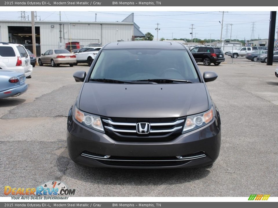 2015 Honda Odyssey EX-L Modern Steel Metallic / Gray Photo #8